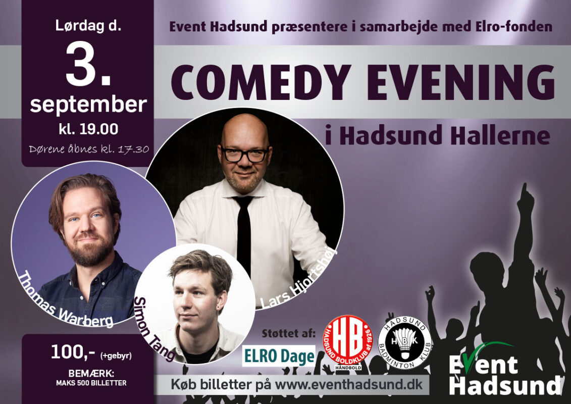 Lager Egetræ gave Comedy Evening - Event Hadsund